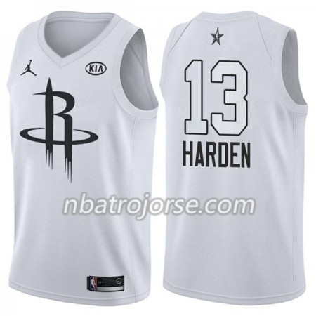 Män Houston Rockets Tröja James Harden 13 2018 All Star Jordan Brand Vit Swingman Män Houston Rockets Tröja James Harden 13 2018 All Star Jordan Brand Vit Swingman